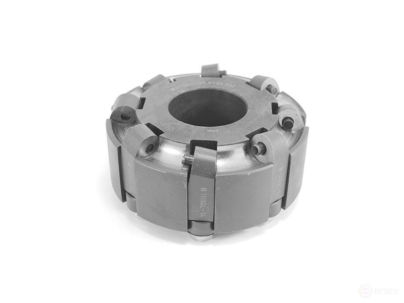 Фреза торцовая 100 с механическим креплением круглых пл. RN.. 150400 Z=8 dпос=32 левая (2214-0408) ГОСТ 26595-85 AF100-L100.07.08.B32 «Русский Инструмент» (РИ)