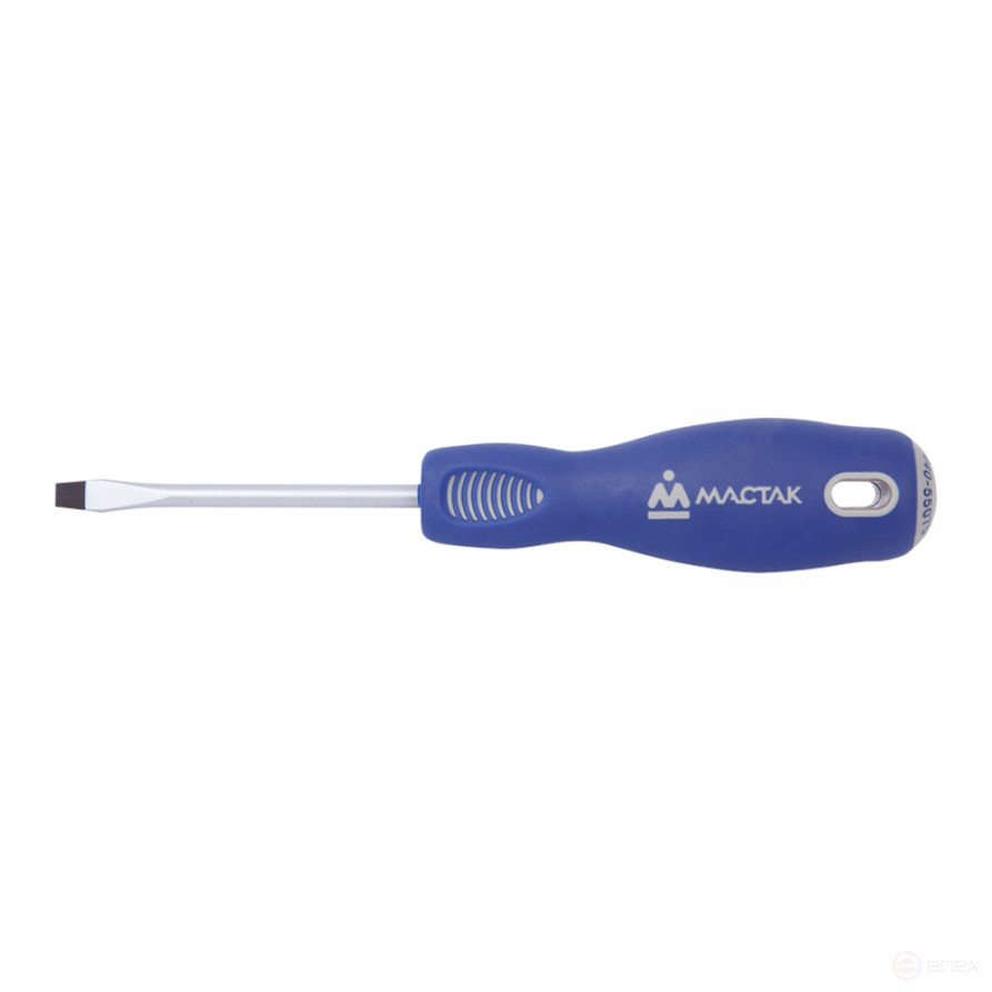 Slotted screwdriver 4.0 mm, 100 mm, holder MASTAK 040-40100H