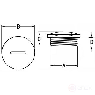Заглушка M25 светло-серая (упак.100шт)