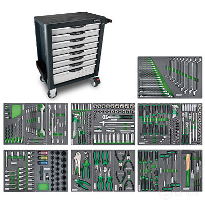Tool cart 8 boxes with a set of tools 322 items TOPTUL GE-32203