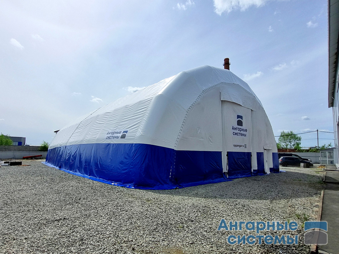 Inflatable Prefabricated PVC Hangar with Double Gates — Mobile Warehouse
