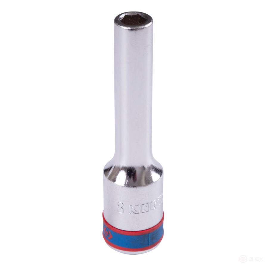Головка торцевая глубокая шестигранная 1/2", 8 мм KING TONY 424508M