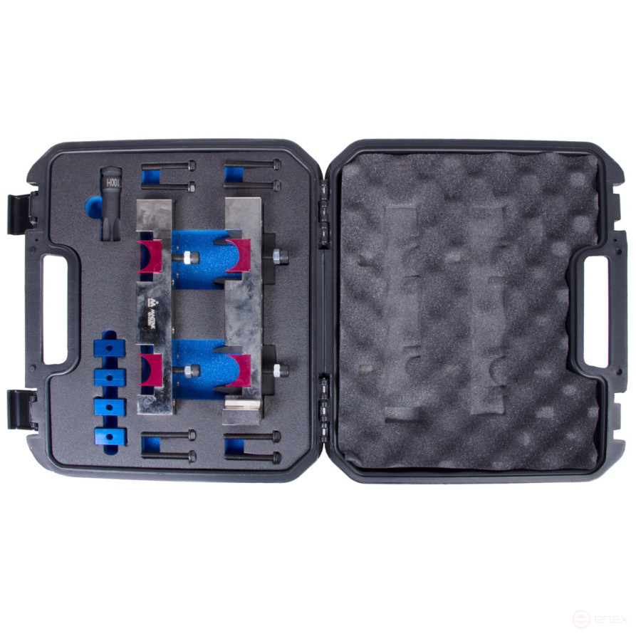 Camshaft / crankshaft locking kit, MB, case, 15 items MASTAK 103-21325C