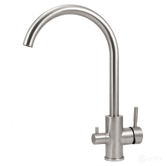 АБФ-3КР-1, Гибридный питьевой кран-смеситель, для питьевых систем АБФ-ТРИА и АБФ-ОСМО, серебро