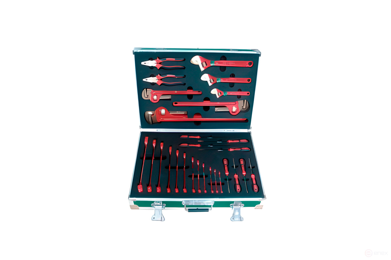 Explosion-proof tool kit (28 items) AlCu No.AA14-28, HORTZ