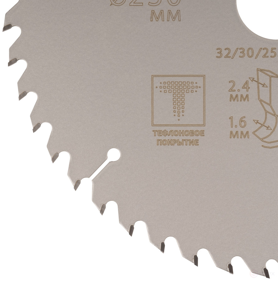 Диск пильный по дереву с тефлоновым покрытием 48Т, CUTOP Profi plus, 230 х 1,6/2,4 х 32/30/25,4/20 мм