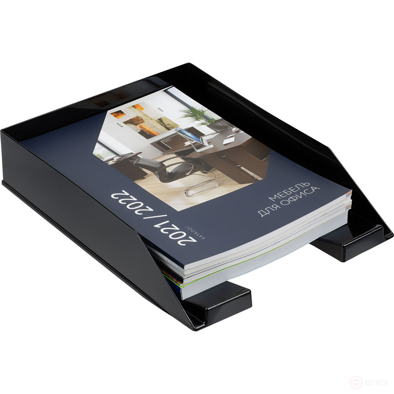 Paper tray horizontal STAMP "Cascade", black