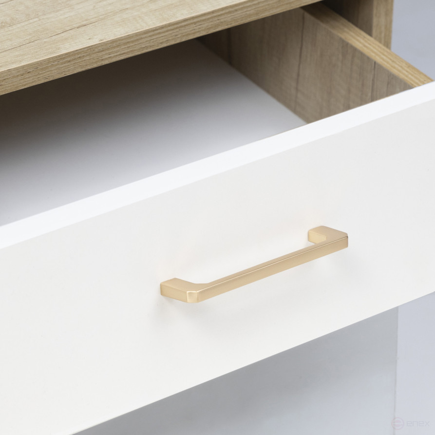 Ручка меб. скоба мет. VULKAN 128 брашированное золото, AKS