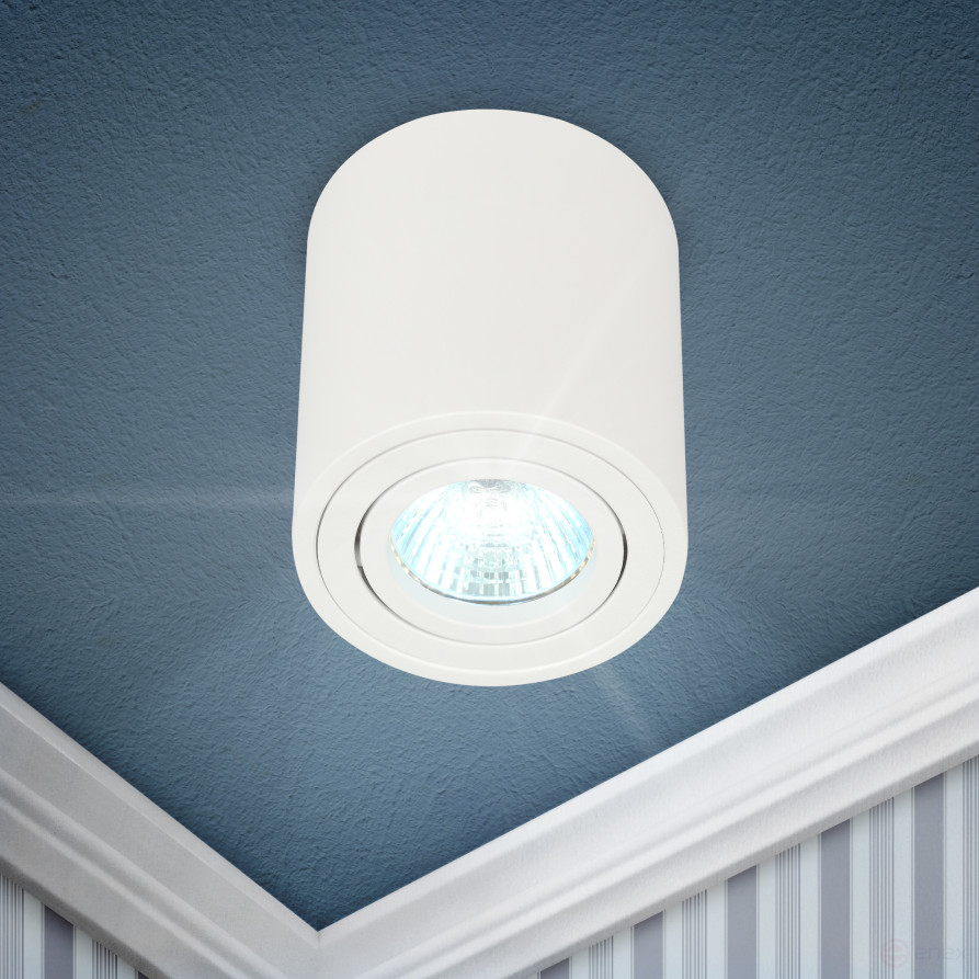 Светильник накладной ЭРА OL21 WH под лампу MR16 GU10 поворотный белый