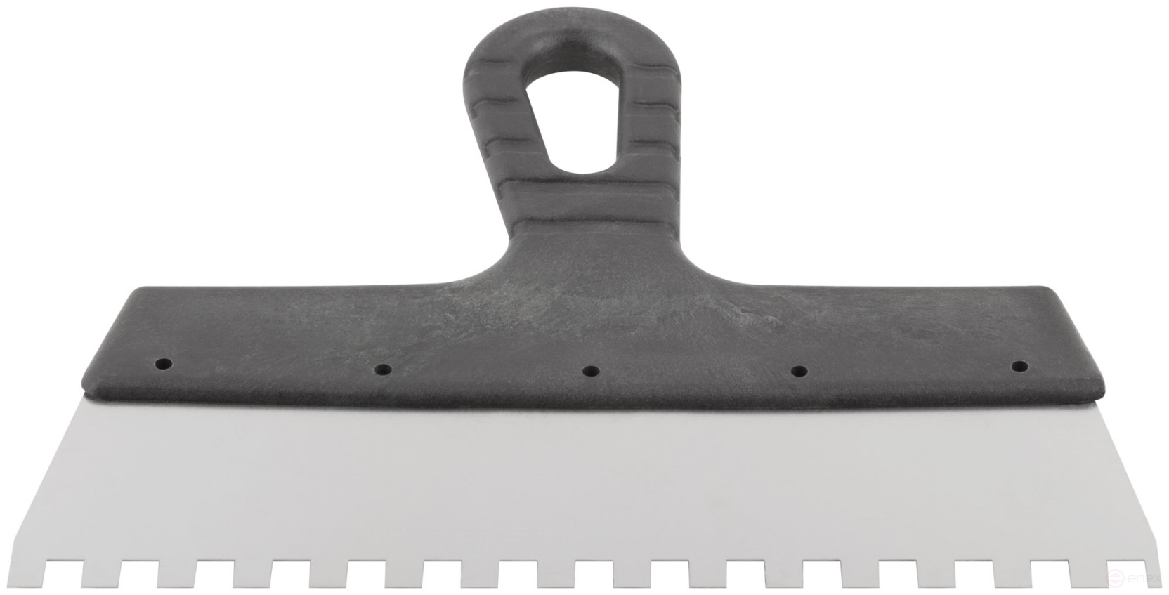 Шпатель фасадный нержавеющий зубчатый 250 мм / зуб 8 мм