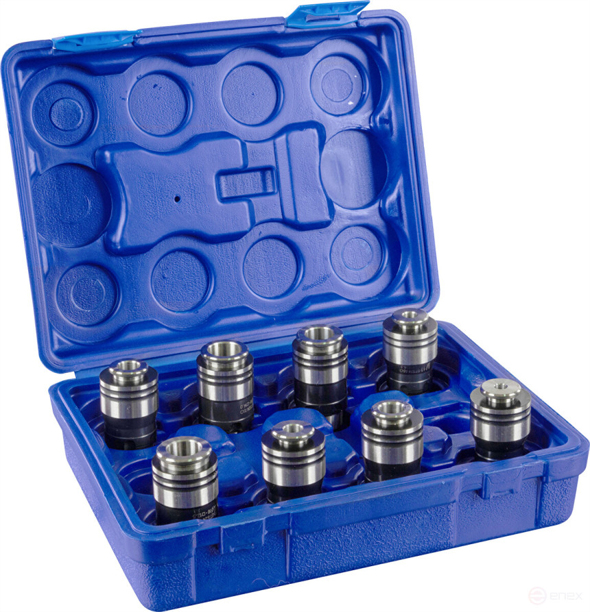 A set of threading heads for manipulators ETM-24/PTM-24, GTS24, ISO 529, M6-M24, 8 pcs.