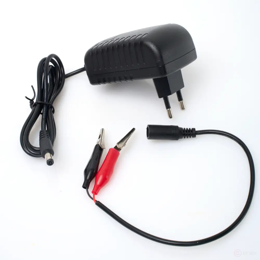 Комплект аккумулятор тяговый LITJET BLACK LiFePO4 12V 7Ah 90Wh IP67 + Зарядное устройство однофазное 12В 2А