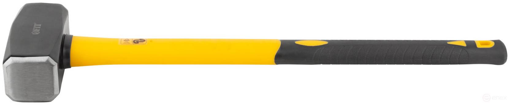 Forged sledgehammer, reinforced fiberglass handle 600 mm, 4 kg