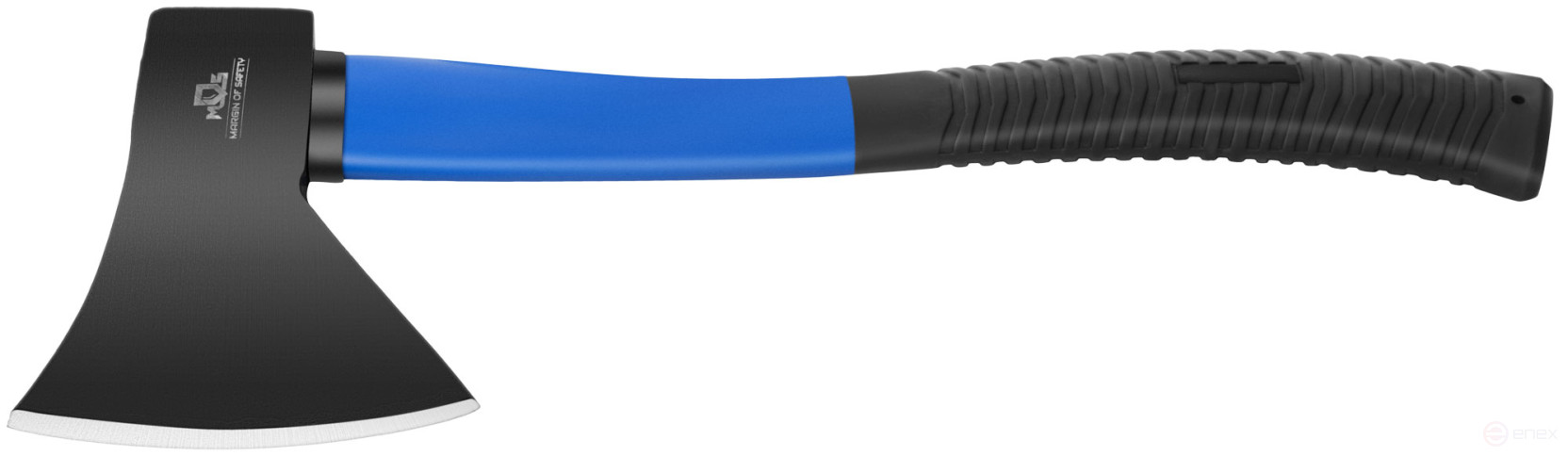 The axe is forged steel, reinforced fiberglass handle 1000 gr.