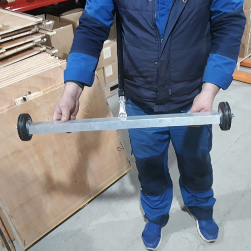 Magnetic collector on wheels 660 mm PROF-MAGNET