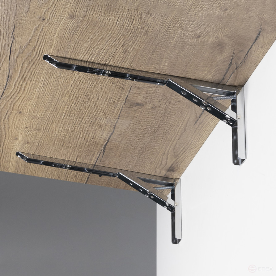 Folding shelf holder 350*135*30 chrome AKS (Model 2)