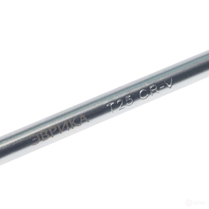 Ключ TORX T25 ER-76625XL: Г-образный экстрадлинный ЭВРИКА /1/16/112