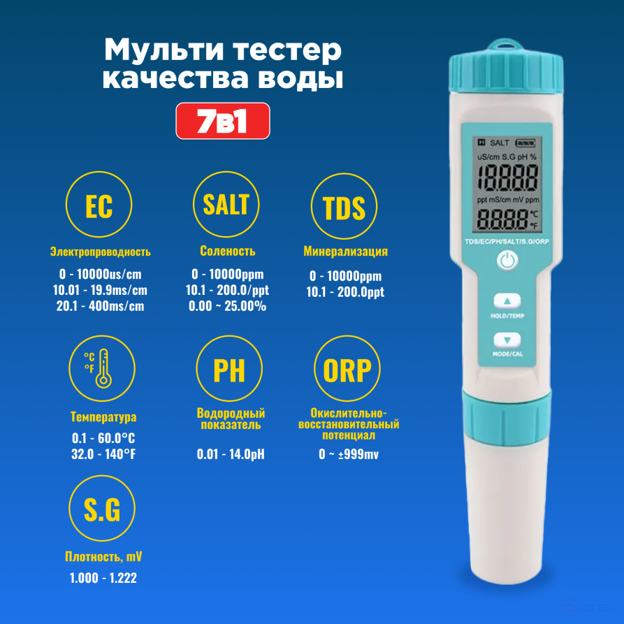 Digital Water Tester 7 in 1