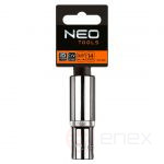 Головка торцевая 6-гранная 3/8", 19 мм, длин.