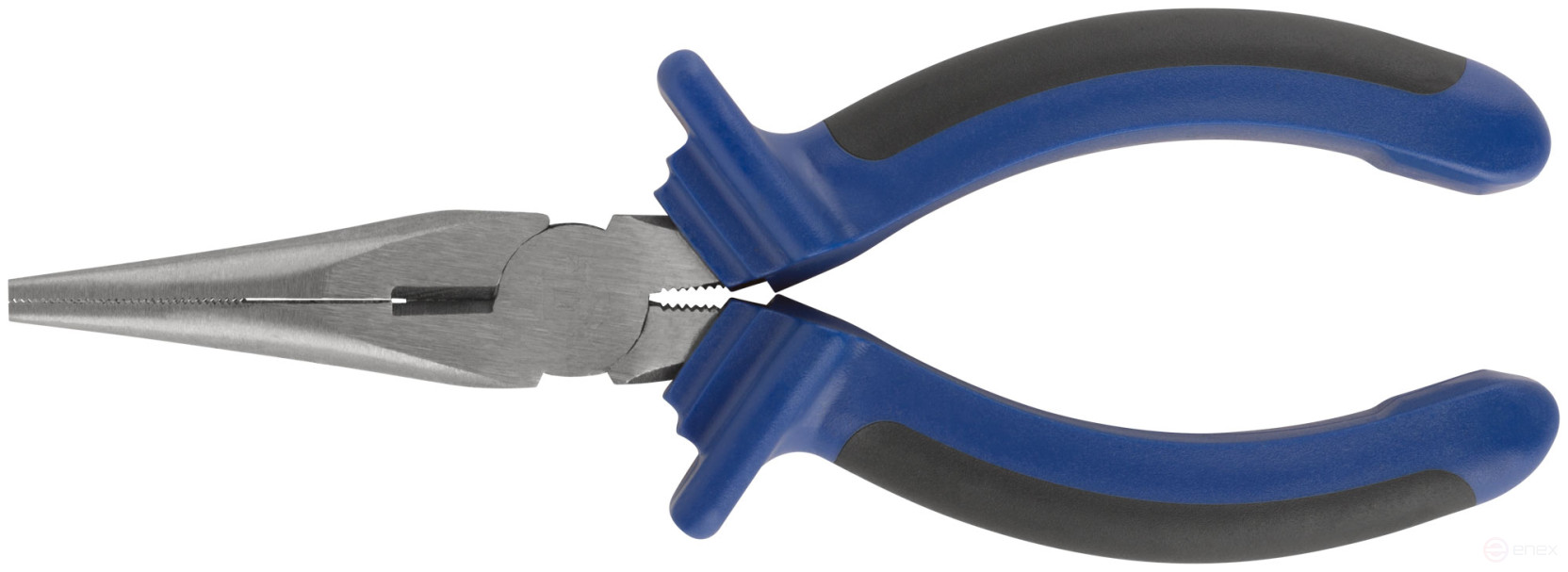 Thin-nosed "One" two-tone rubberized handles, polished steel 160 mm