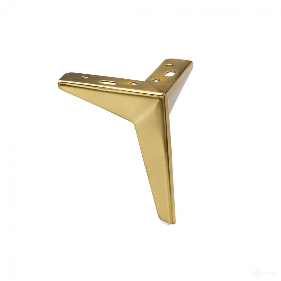 Опора меб. мет. HELLY h150 угловая браш.золото AKS