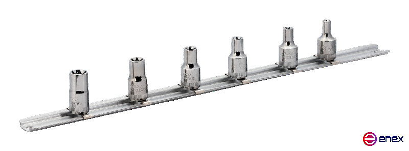 1/4" Set of end heads, 6 pcs.