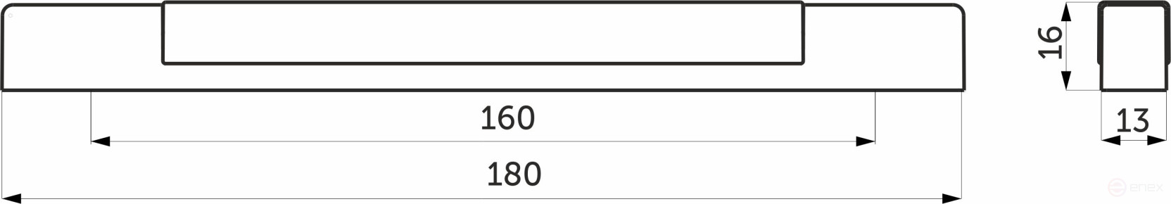 The handle is meb. the bracket is plastic. PS32/C32 160 metallic+beech AKS