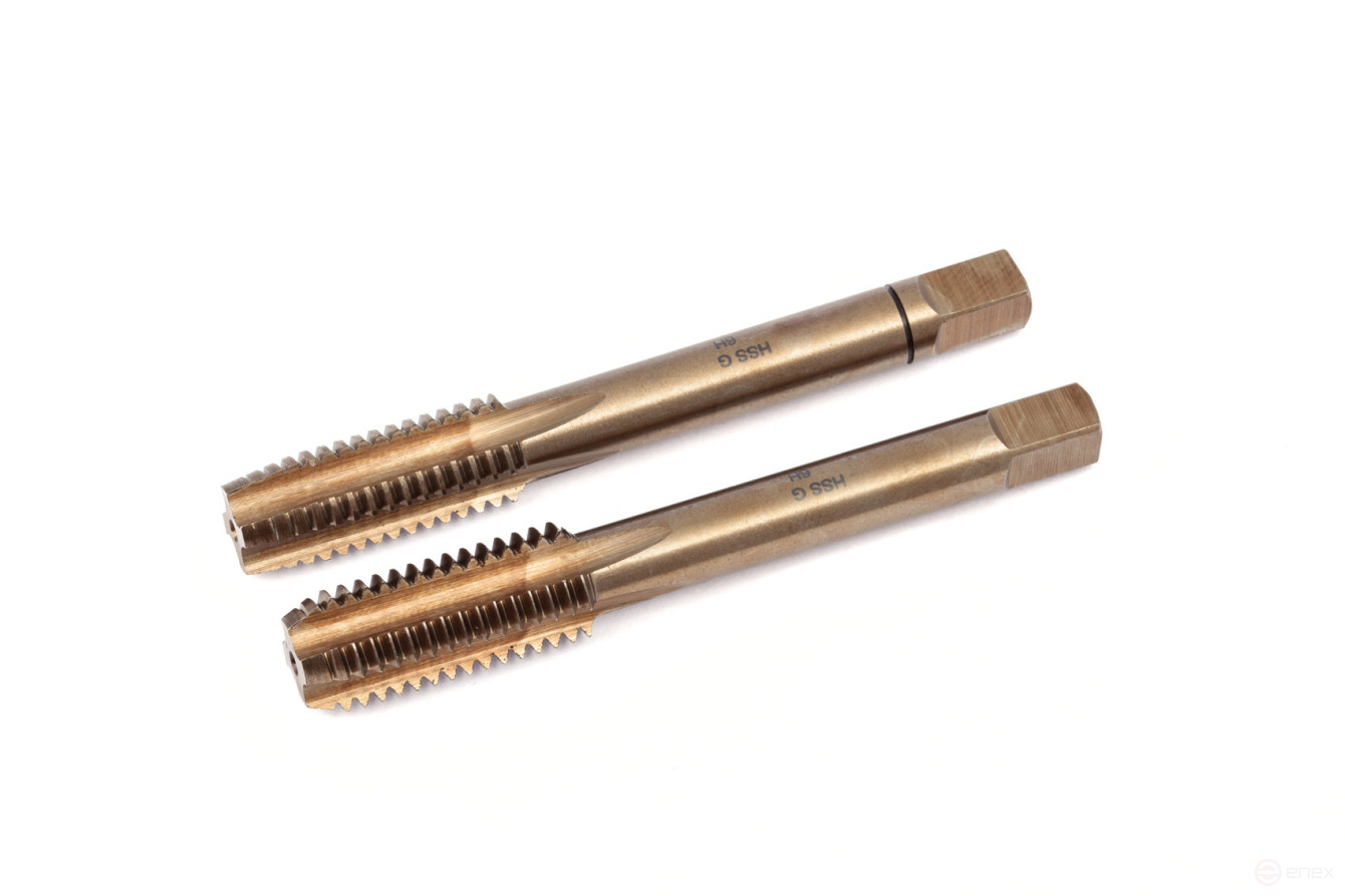 Комплект метчиков 2 шт, M10×1,25 мм