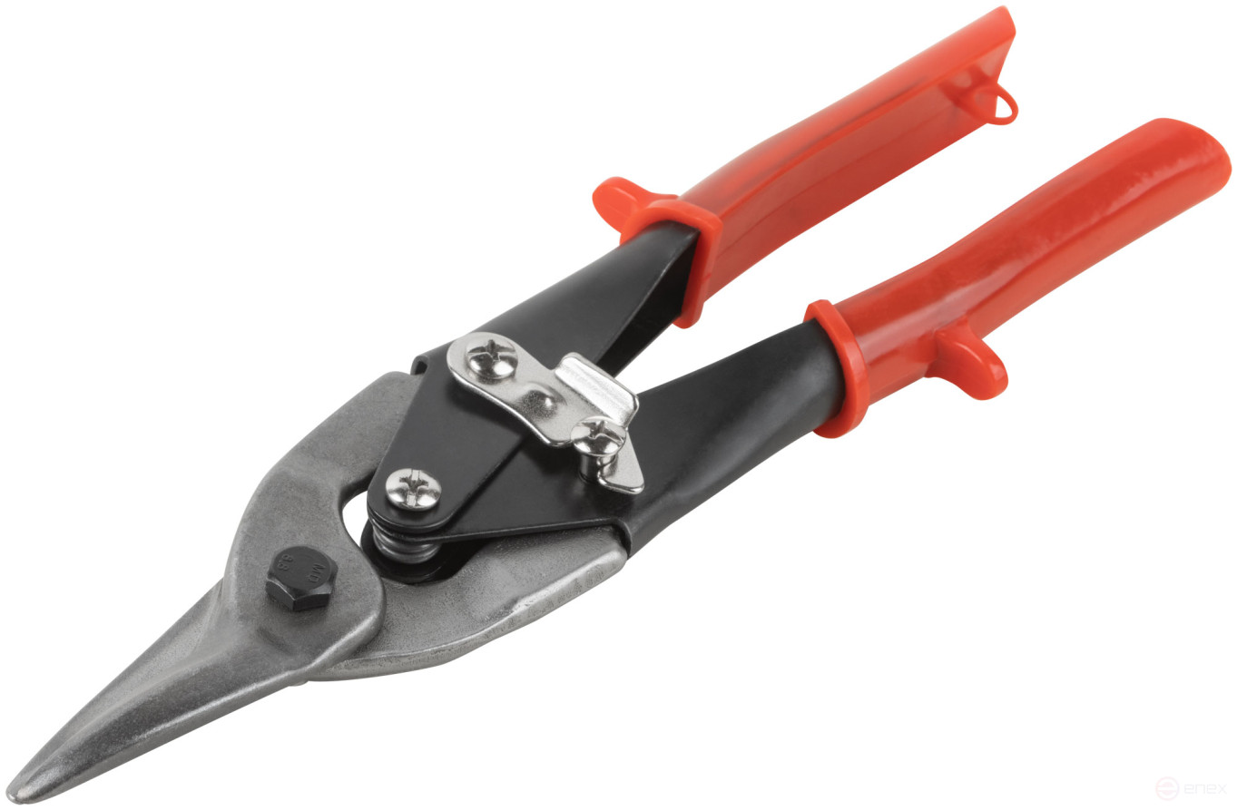 Metal scissors "Light", tool steel, plastic handles, straight 250 mm