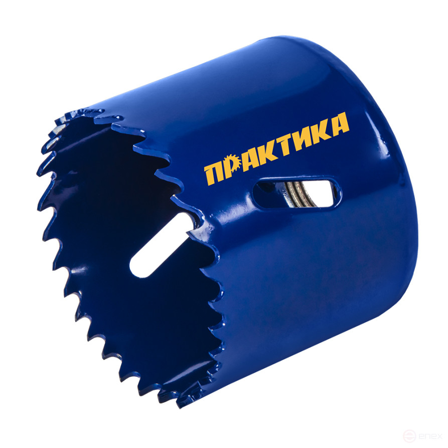 Коронка биметаллическая ПРАКТИКА 54 мм (1шт), клипса (773-231)