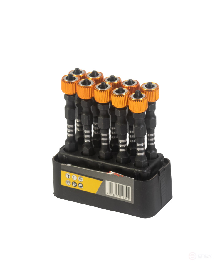 Набор бит двусторонних с магнитом Skole PH2-65 (10шт/уп. зол-черн) BT11-265