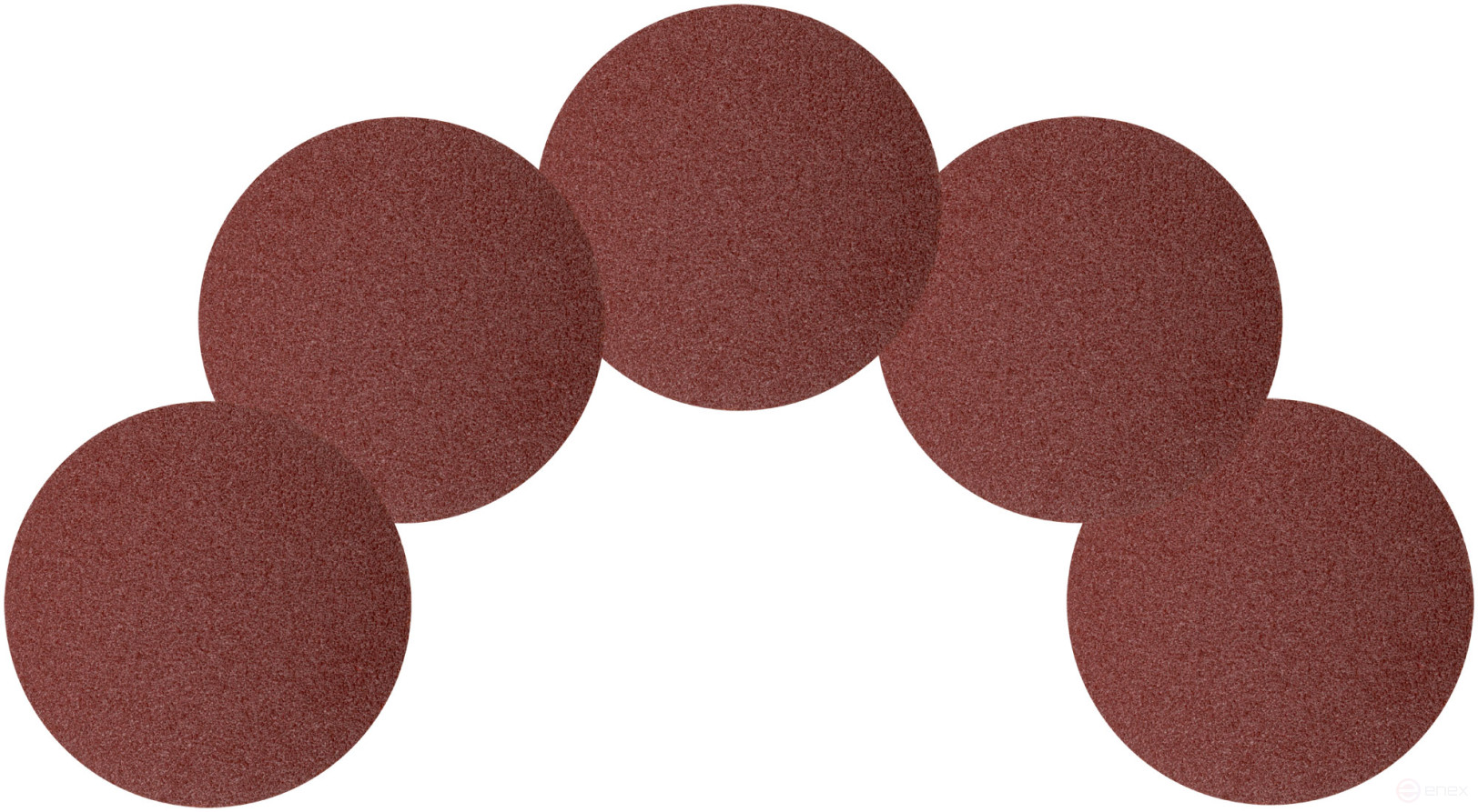 Круги шлифовальные сплошные (липучка), алюминий-оксидные, 125 мм, 5 шт. Р 40