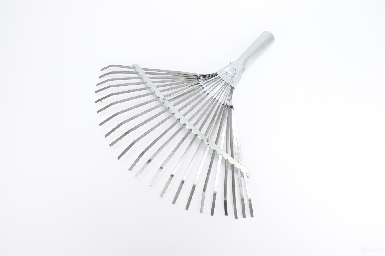 ACG Грабли 22 зубьев веерные пластинчатые усиленные ГСВ2 оцинк.сталь б/черенка 462814