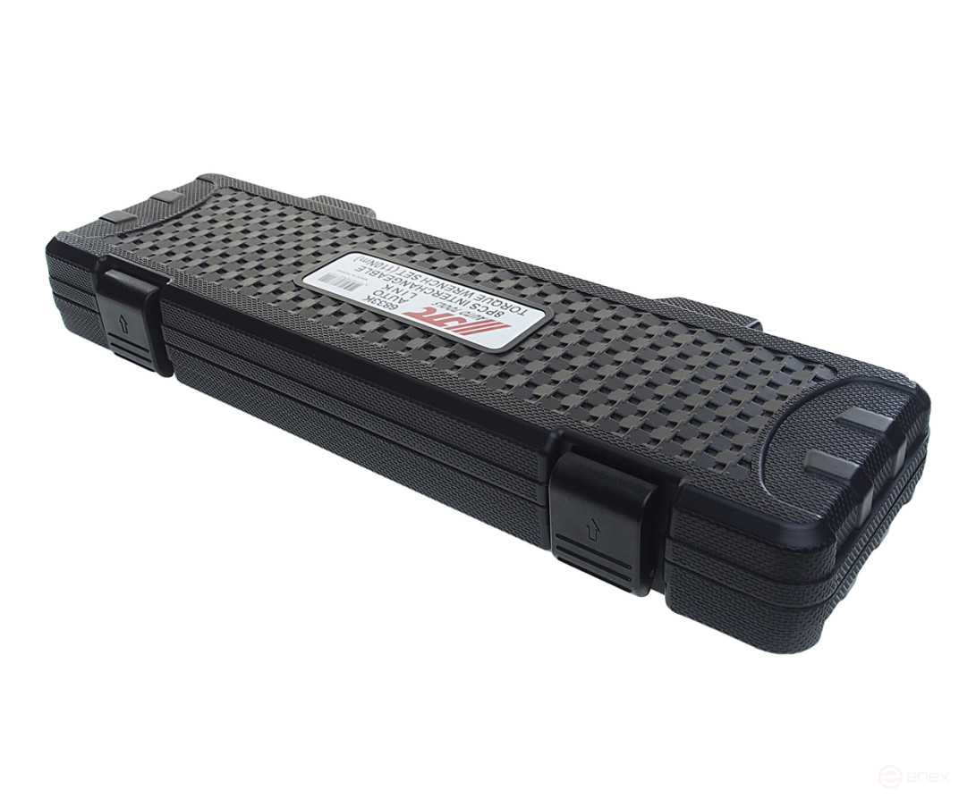 Ключ динамометрический 20-110Нм 9-12мм с рожковыми насадками 10-19мм 8 предметов JTC