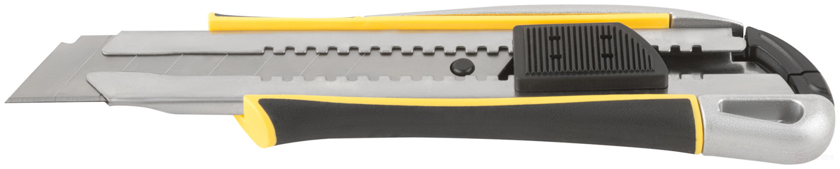 Нож технический 25 мм усиленный прорезиненный, дополнит. прижим