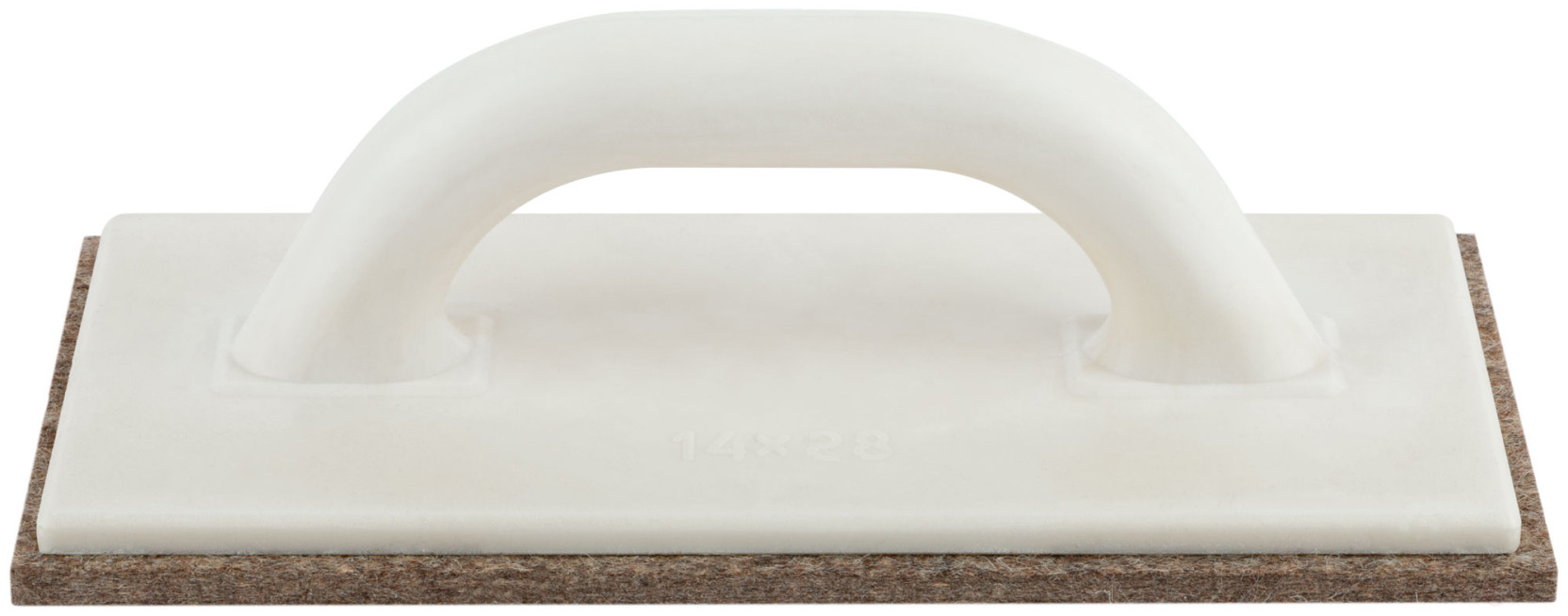 Finishing grater with felt coating, polyurethane housing 280x140 mm