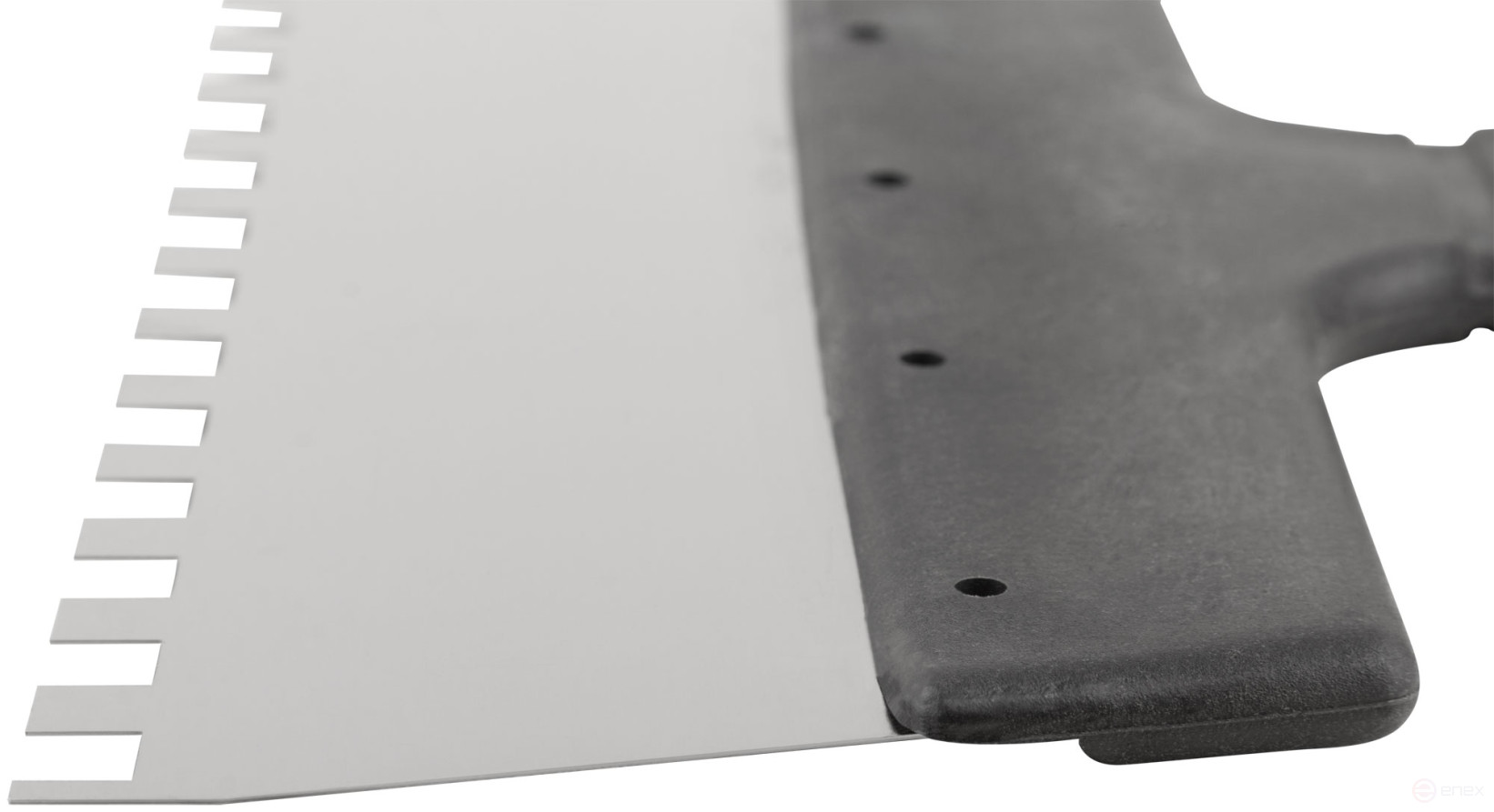 Шпатель фасадный нержавеющий зубчатый 250 мм / зуб 8 мм