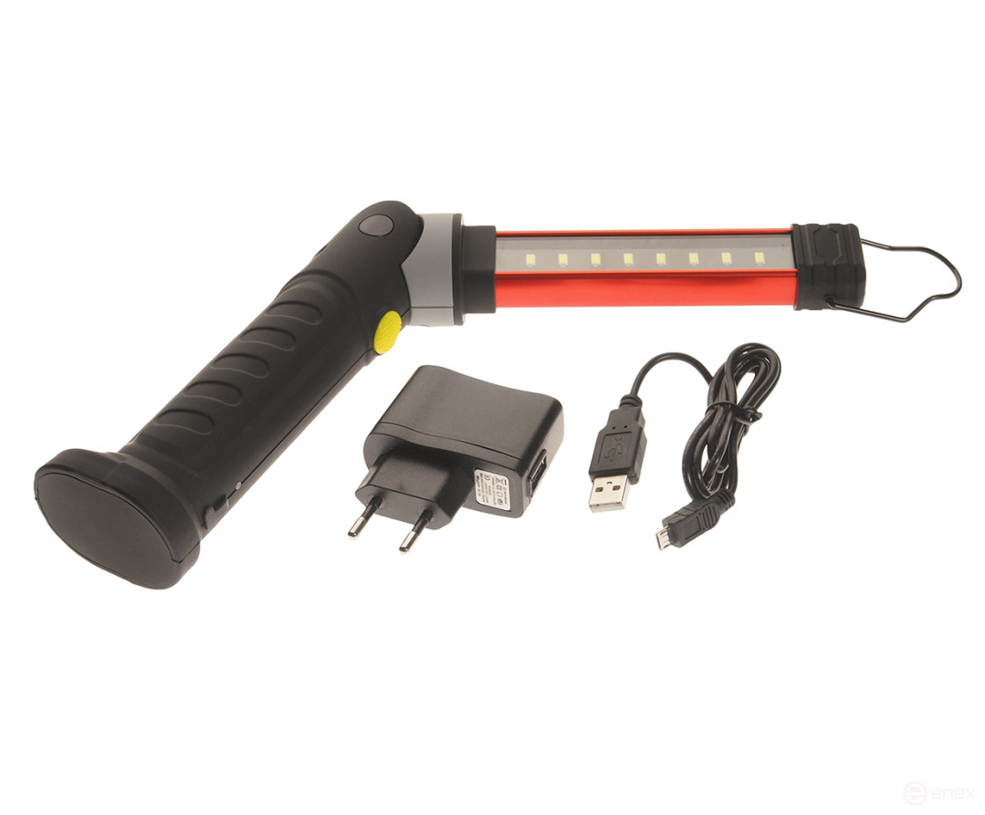 Лампа переносная аккумуляторная светодиодная поворотная на магните JTC