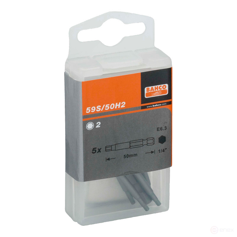 1/4 Биты под винты с 6-гранником 6 мм L=50 мм (уп.5шт)