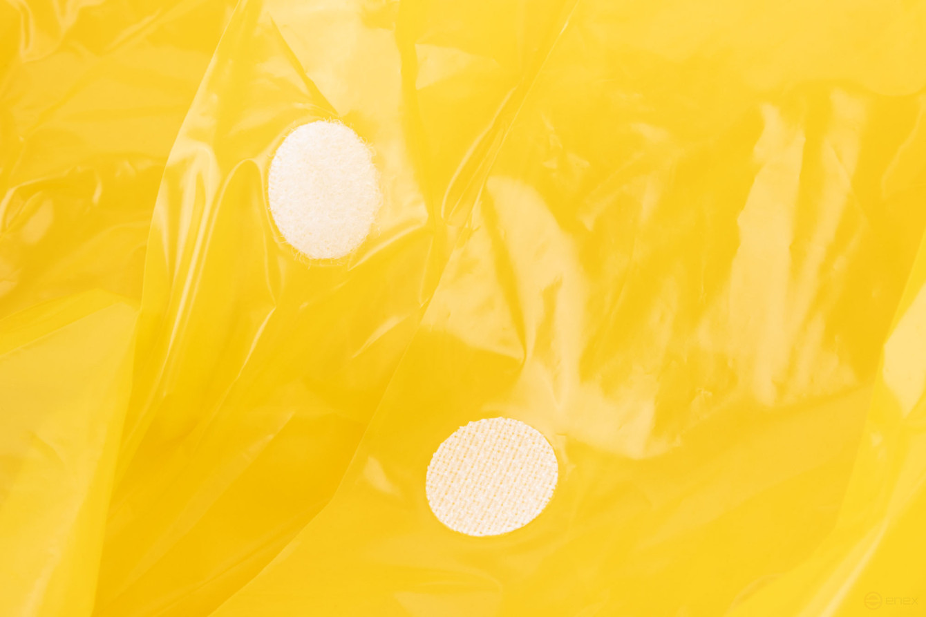 Raincoat reinforced yellow, polyethylene, size XXXL