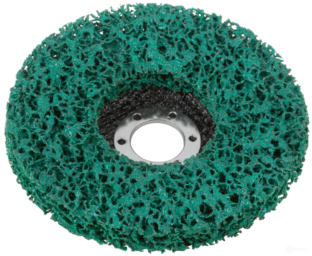 Polymer stripping disc 125 mm, green, increased rigidity