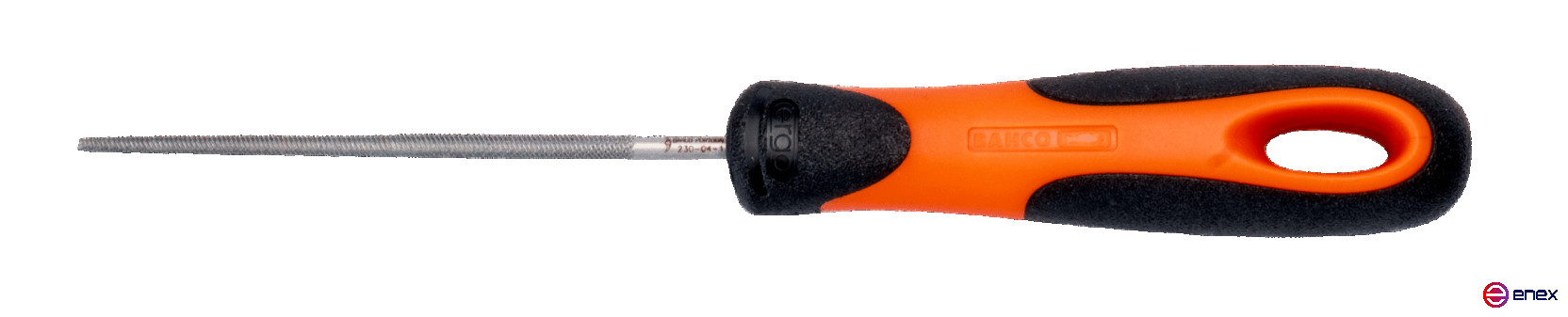 Напильник круглый с рукояткой ERGO 250 мм, насечка бархатная