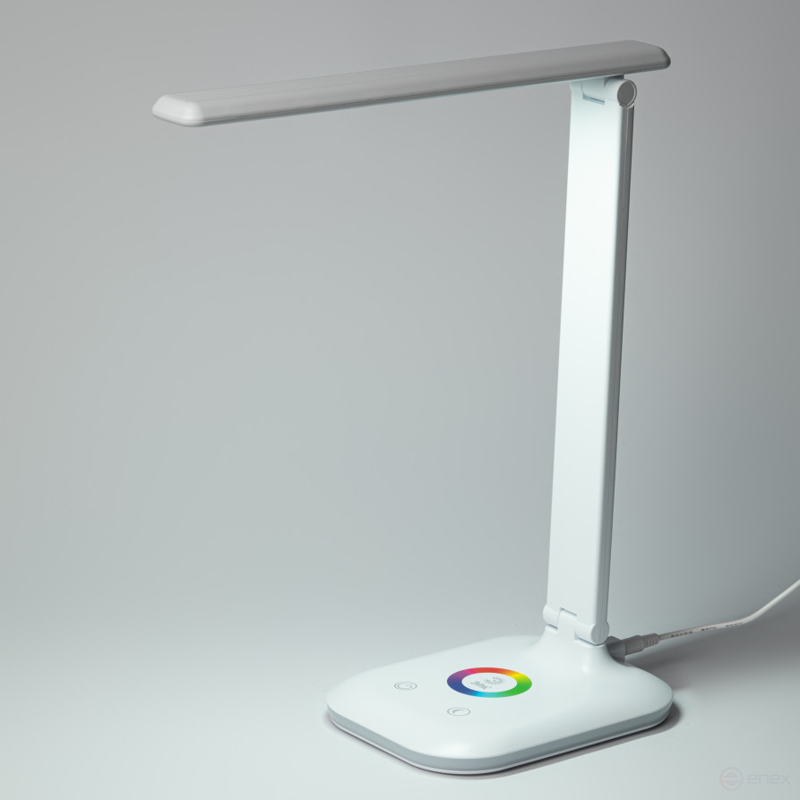Настольный светильник ЭРА NLED-502-11W-W светодиодный с RGB ночником белый