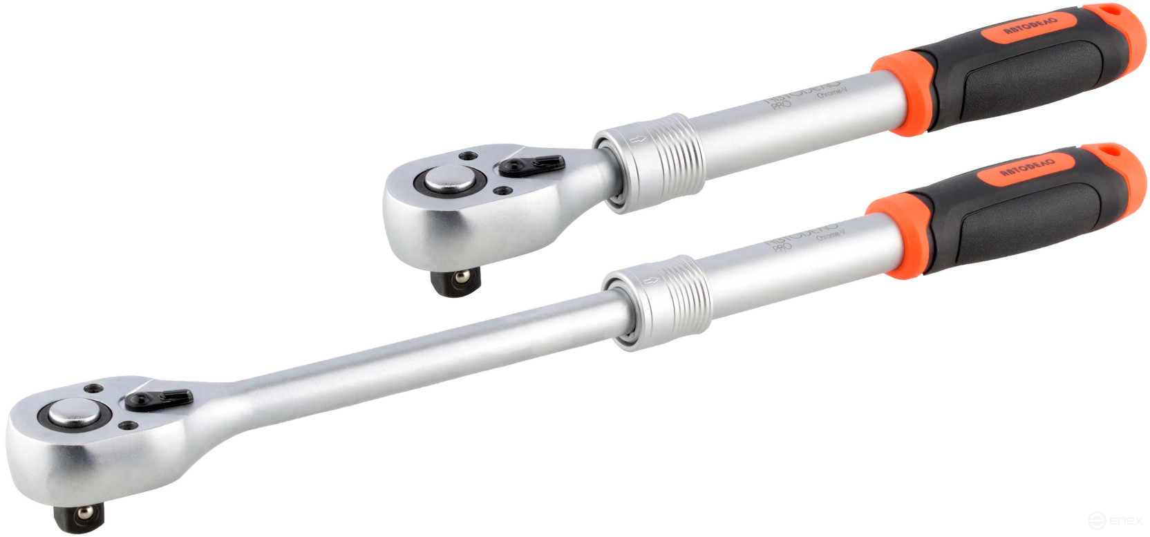 Трещотка 1/2"DR (телескопическая; L=240-440мм; 72 зубца; 5град) АвтоDело PRO (39674)