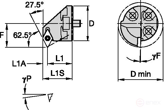 Расточная оправка H2532SDPCR07