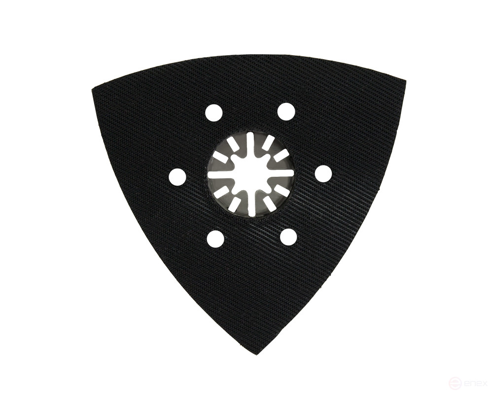 Насадка для МФИ ПРАКТИКА подошва дельта, VELCRO, 6 отверстий, для шлифлистов 93 мм (240-416)