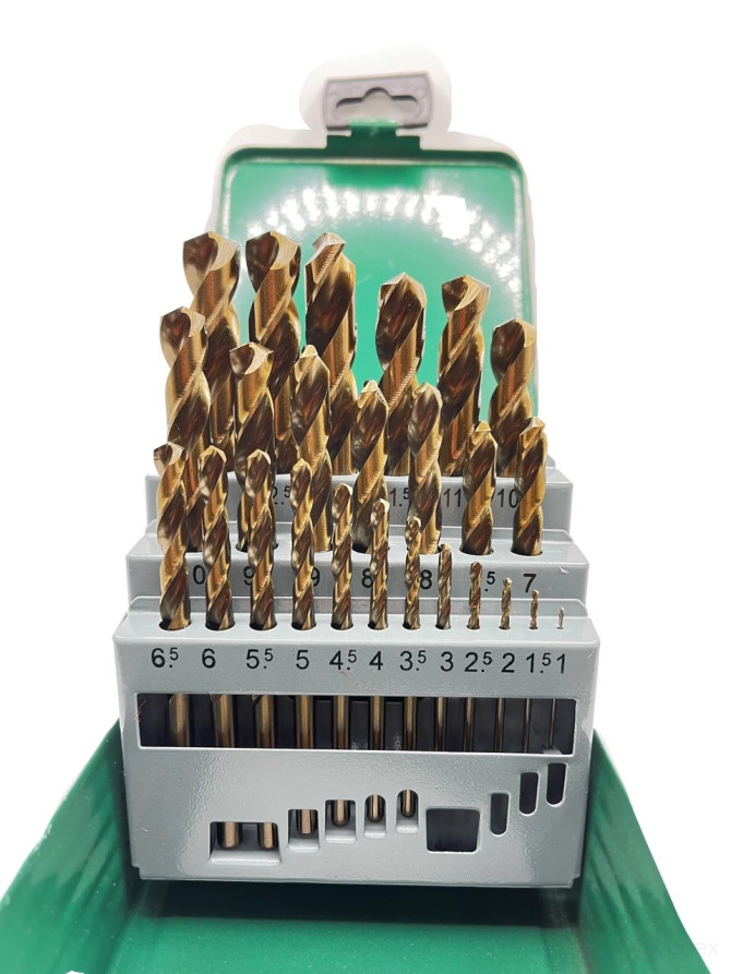 Set of metal drills 25 pcs. (F 1.0 mm - F 13.0 mm) R6M5K5 TORNERI T023764