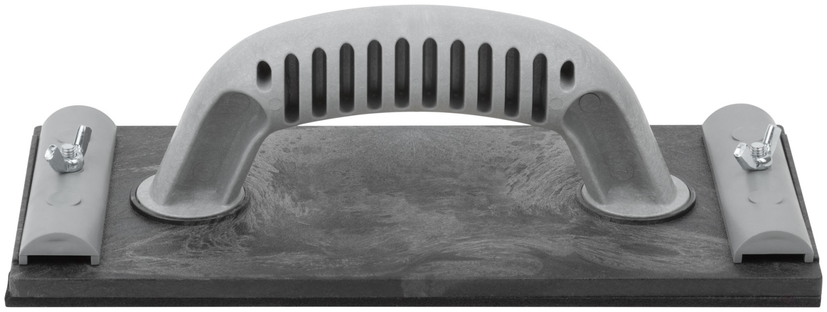 An emery grater.plastic paper with meth.clamp, black 230x105 mm