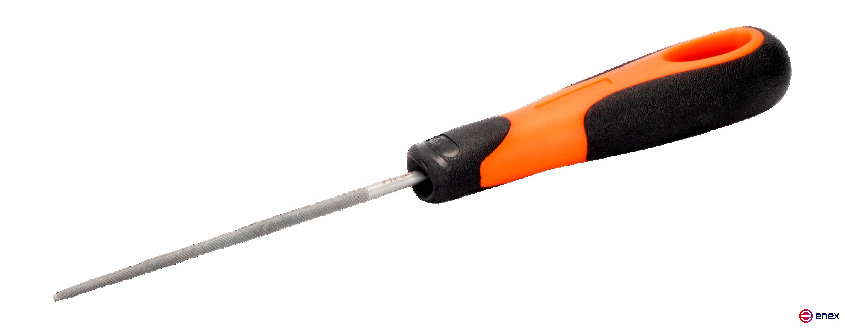 Напильник круглый с рукояткой ERGO 100 мм, насечка драчевая