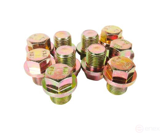 The drain plug of the crankcase pan is 16x1.5mmL=13mmshestigres. 17mm(10 pcs.)JTC